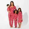 Bellabu Bear Two-Piece Pajama Set for Boys & Girls, Matching Family Pajamas, Rayon from Bamboo 7/8Y (Polar Isle Red, 7/8Y) view 4
