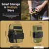 Lumiere & Co. Ultra Small Bike Saddle Bag  0.2L | 5" x 3" x 1" | Sleek Minimalist Design, Secure Hook & Loop Strap | Green Mini view 2