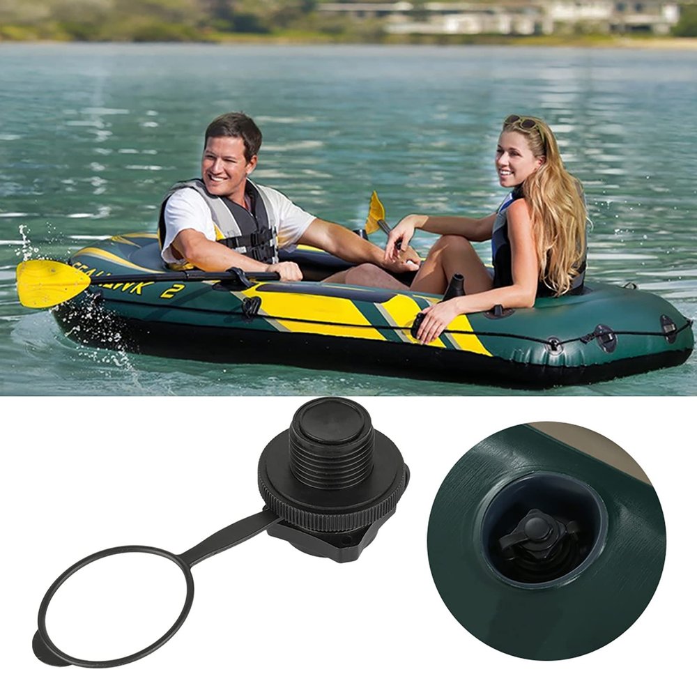 1155 Replacement Air for Inflatable Boats Made of Black Plastic, 22.9mm Outer Diameter