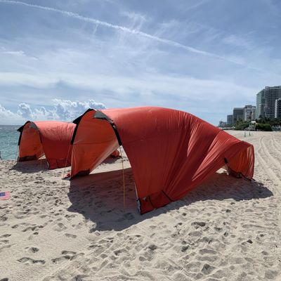 Beach Bubble Family Edition, The Ultimate Private Wind Supported Beach Cabana, +50 UPF, 12 Person Capacity