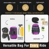 Lumiere & Co. Road Bike Saddle Bag, Bike Bag, Mountain Bike Saddle Bag, Small Bike Seat Bags, Bike Under Seat Bag, Bicycle accessories, Bike Bags, Bike Seat Bag, Purple Mini view 2