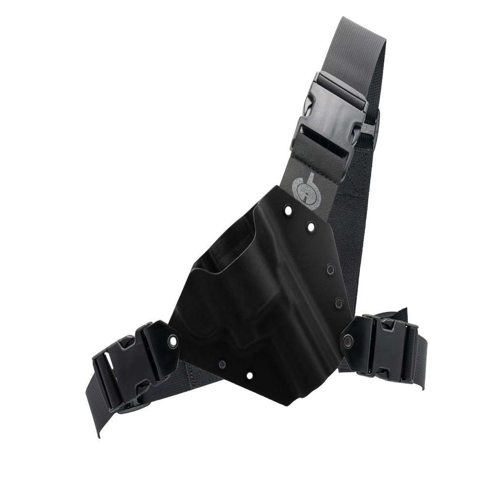 Kenai Chest Holster for a Colt - Black (Model - Anaconda MM Serial Number, Left)