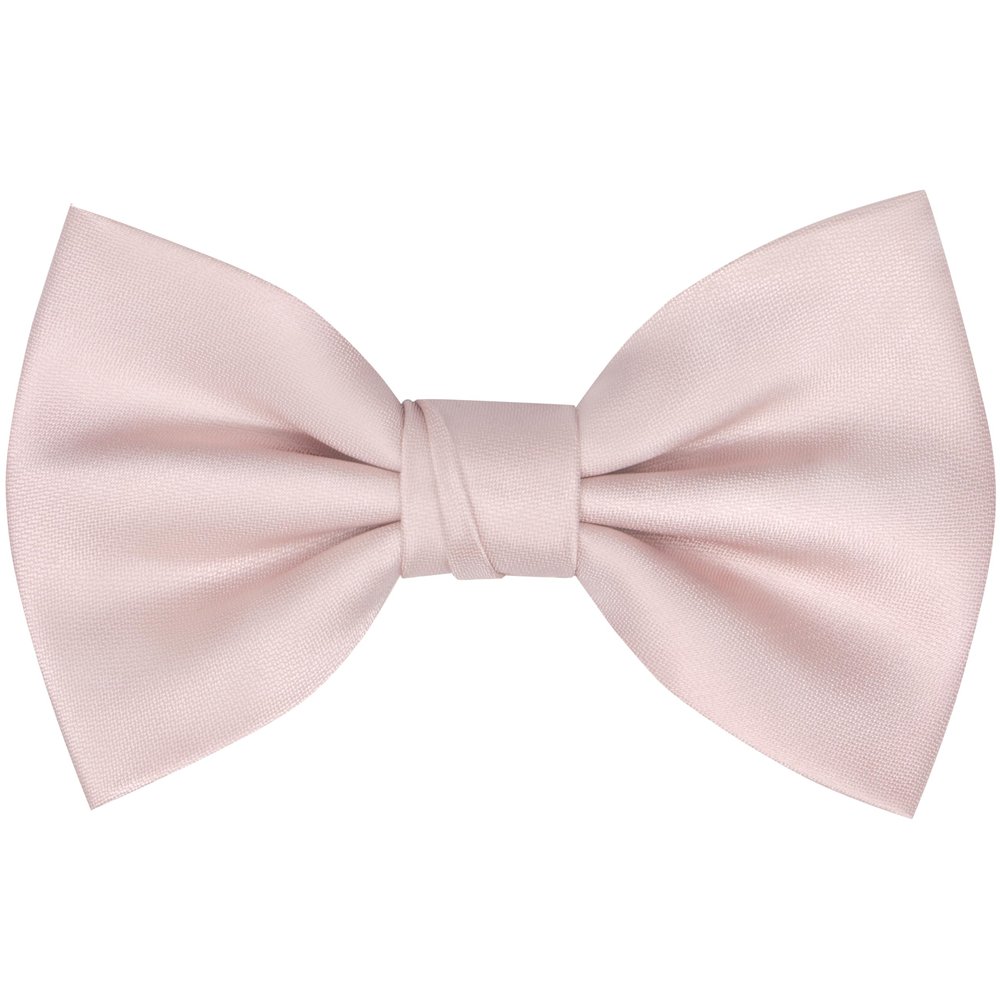 OCIA Mens Pre-tied Solid Bowtie Adjustable Formal Tuxedo Bow Tie for Wedding Party Dusty Pink