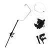 Happyyami Camping Light Pole Stand Lightweight Aluminum Lantern Hanger with Ground Stake Design for Outdoor Fishing Hiking and Camping Use view 3