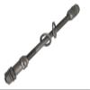 LinJianTing 1 PCS Bike Axle 190mm/7.48 "Bike Multi-Speed Rear Hub Axle 3/8" Dark Grey 26 TPI Wheel Conical Lock Nut Kit view 1