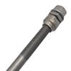 LinJianTing 1 PCS Bike Axle 190mm/7.48 "Bike Multi-Speed Rear Hub Axle 3/8" Dark Grey 26 TPI Wheel Conical Lock Nut Kit view 4