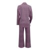 Women's Lapel Long Sleeve Casual Suit, Casual Suit, Women's 2 Piece Casual Suits (Purple, XXXXXL) view 3
