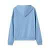 HUEAHDOU Gym Hoodie Women,Women Zip Up Hoodie Long Sleeve Oversized Sweatshirts Y2K Jacket Pockets Patchwork Design Drawstring Hooded JacketsSmall,Blues view 4