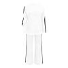 uhnmki Women's Lapel Long Sleeve Casual Suit, Casual Suit, Women's 2 Piece Casual Suits (White, XXXXL) view 2
