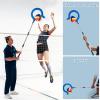 Adjustable Volleyball Spike Trainer with Question Mark Hook, Portable Lightweight Hitting Trainer for Serving, Spiking & Jump Training, Real-Ball Feel, Volleyball Gift for Beginners & Pros (No Ball) view 4