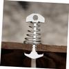 Anneome 2pcs Tents Accessories Fish Bone Ground Nail Stainless Steel Wind Rope Buckle Tent Pegs Lightweight Camping view 2