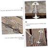 Anneome 2pcs Tents Accessories Fish Bone Ground Nail Stainless Steel Wind Rope Buckle Tent Pegs Lightweight Camping view 3