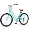 YITAHOME 26 Inch Beach Cruiser Bike, 7 Speed Commute Bike, Step-Through Bicycle for Adult Women & Men, Steel Frame Cruiser Bike with Full Front & Rear Fenders, Mint Green view 1