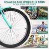 YITAHOME 26 Inch Beach Cruiser Bike, 7 Speed Commute Bike, Step-Through Bicycle for Adult Women & Men, Steel Frame Cruiser Bike with Full Front & Rear Fenders, Mint Green view 4