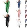 uhnmki Women's Lapel Long Sleeve Casual Suit, Casual Suit, Women's 2 Piece Casual Suits (Green, XXL) view 1