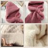 2 in 1 Integrated Ear Protection Windproof Cap Scarf, Winter Warm Knitted Hat Scarf, Winter Hat and Scarf Set for Women(3pcs) view 2