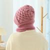 2 in 1 Integrated Ear Protection Windproof Cap Scarf, Winter Warm Knitted Hat Scarf, Winter Hat and Scarf Set for Women(3pcs) view 3