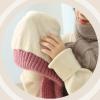 2 in 1 Integrated Ear Protection Windproof Cap Scarf, Winter Warm Knitted Hat Scarf, Winter Hat and Scarf Set for Women(3pcs) view 4