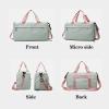 PDUWL Gym Bag for Women,Duffle Bag for Travel,40L Carry On Weekender Bags with Shoe Compartment,Sports Bags for Yoga & Dance with Wet Pocket view 2