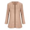 3/4 Sleeve Cardigan for Women Lightweight Lace Crochet Kimono Cardigan Sweater Thin Open Front Cover Ups Shru_g Top(KH1, L) view 2