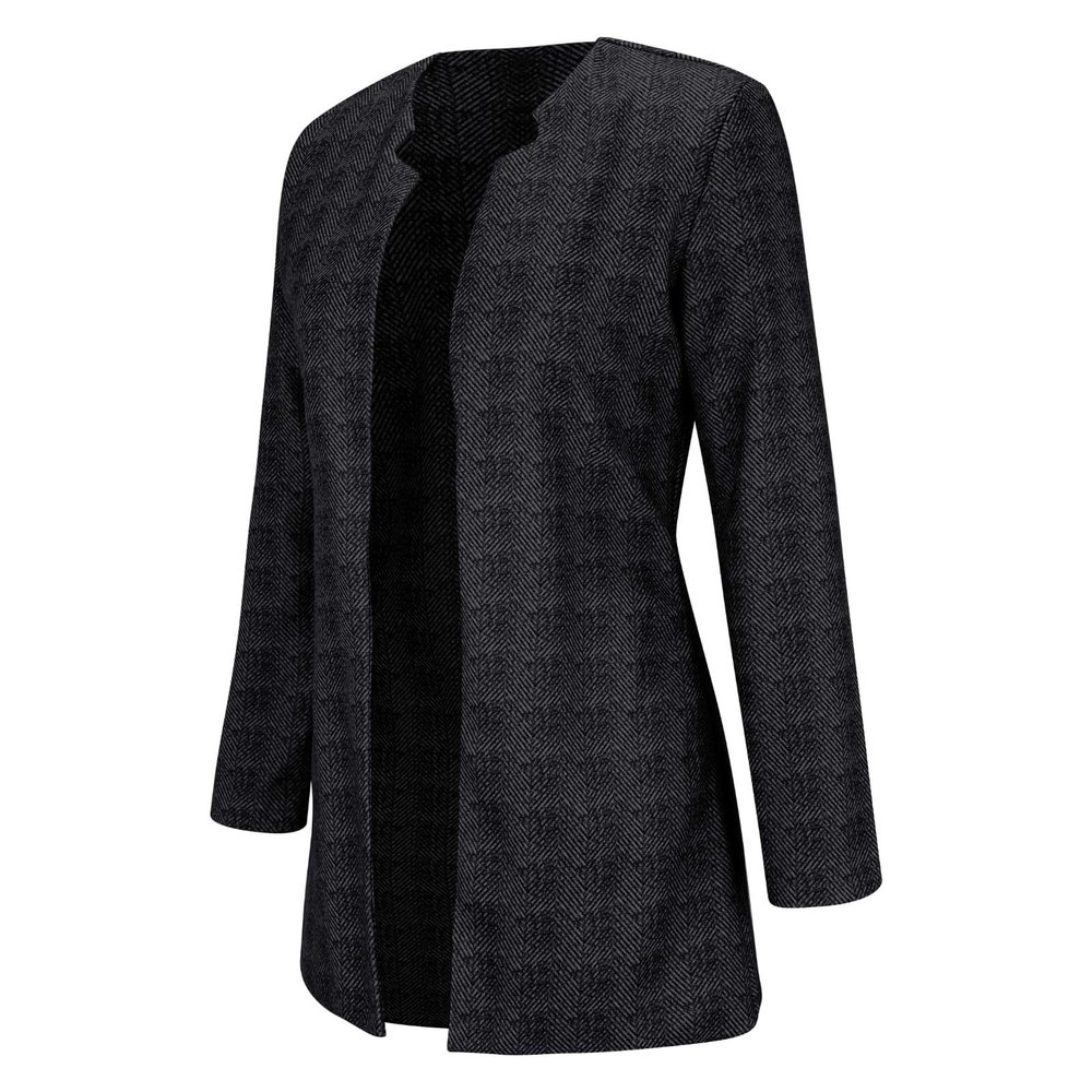 3/4 Sleeve Cardigan for Women Lightweight Lace Crochet Kimono Cardigan Sweater Thin Open Front Cover Ups Shru_g Top(Black, XL)