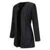 3/4 Sleeve Cardigan for Women Lightweight Lace Crochet Kimono Cardigan Sweater Thin Open Front Cover Ups Shru_g Top(Black, XL) view 1