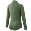 TERODACO Women's Quarter Zip Fleece Pullover Jacket Athletic Skiing Base Layer Thermal Shirts Cold Weather Running Hiking Gear Winter Underwear Tops for Women 12523 Green L view 2