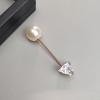 11 Pcs Pearl Brooch Pins, Sweater Shawl Clips Rhinestones Brooches for Women Clothing Dress Pants Skirt Waist Decoration Accessories with Storage Box view 4