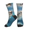 DRTGEDS Funny Animal Dolphin Sports Running Socks For Women Men, Breathable, Soft And Skin Friendly For Gym,Running,Sport view 1