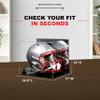 Acrylic Display Case for Full Size Football Helmet Premium Football Display Case with Black Base &Black Risers Protects Sports Memorabilia & Collectibles, Dimension 14.5" L x 11" W x 12" H(A002/V44) view 3