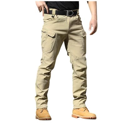 Men's Work Pants Baggy Ripstop Tactical Pants Stretch Straight Leg Cotton Cargo Pants Outdoor Multi Pockets Travel Fishing Hiking Pants Lightweight Waterproof Breathable Flex Work Pants Hunting Pants
