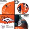 NFL Snow Tube - Officially Licensed NFL Fan Gear - Heavy Duty Inflatable Snow Sled for Winter Tubing - Ride-On Snow Tube with Handles for Kids and Adults - Denver Broncos view 3