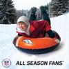 NFL Snow Tube - Officially Licensed NFL Fan Gear - Heavy Duty Inflatable Snow Sled for Winter Tubing - Ride-On Snow Tube with Handles for Kids and Adults - Denver Broncos view 4