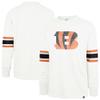 47 Men's White Cincinnati Bengals Premier Brex Long Sleeve T-Shirt view 1