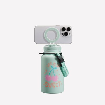 Ztar Insulated Stainless Steel Water Bottle  Compatible with Magsafe usable as Tripod, Leak-Proof, Keeps Drinks cool or warm, For Travel, Gym, and Office, Ideal Gift for Women, Men & Kids, 22 oz