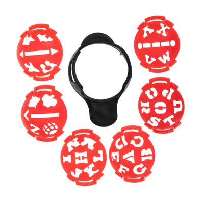BRIGHTFUFU Ball Marker for Golf Golf Ball Markers Stencil Golfing Accessories Liner Letter Pattern Line Drawing Tool