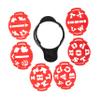 BRIGHTFUFU Ball Marker for Golf Golf Ball Markers Stencil Golfing Accessories Liner Letter Pattern Line Drawing Tool view 1