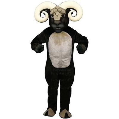 Adult Black Ram Blocking Ram Suit Animal Mascot Costume Party Carnival Costumes