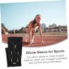 Anneome Breathable Arm Sleeves for Tennis Elbow Volleyball Compression Sleeves Padded Elbow Guard for Outdoor Sports view 3
