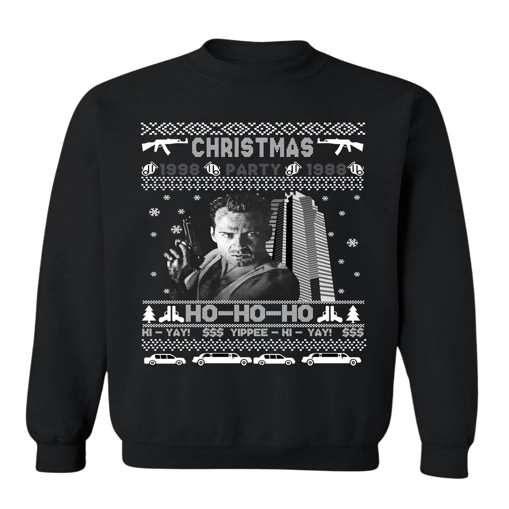 ALLNTRENDS Christmas Ugly Sweater Collection 2024 Cool Xmas Sweatshirts (2XL, Christmas Party Yippee)