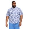 Izod Men's Big and Tall Saltwater Dockside Short Sleeve Button Down Shirt, Bright White, XX-Large Big view 1