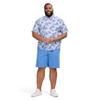 Izod Men's Big and Tall Saltwater Dockside Short Sleeve Button Down Shirt, Bright White, XX-Large Big view 3