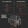 GOTCIAL Shotgun 12Ga Barrel Clamp W/Built-in QD Forward Sling Swivel Socket, 3-Slot Picatinny Rail Mount (1.25 in QD Sling Swivel and 2 PCS 4x6 mm Gasket Silicone Elastomer Included) view 2