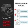 GOTCIAL Shotgun 12Ga Barrel Clamp W/Built-in QD Forward Sling Swivel Socket, 3-Slot Picatinny Rail Mount (1.25 in QD Sling Swivel and 2 PCS 4x6 mm Gasket Silicone Elastomer Included) view 3