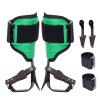 VEVOR Tree Climbing Spikes, 1 Pair Alloy Steel Climbing Spurs, 350lbs Load Capacity Tree Climbing Gear with Straps and Spike Protectors, Arborist Equipment for Climbers, Hunting, Fruit Picking, Green view 1