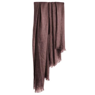 Harewom Lightweight Gauze Linen Feeling Shawl Wraps for Women Beach Summer Scarf for Evening Wedding Dresses Brown
