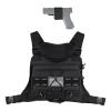 Outdoor Sports Chest Bag for Men with Phone Holder, Breathable Running Chest Pack Fits Most Pistols,EDC Travel Running Vest Pouch, Tactical Chest Bag for Hiking, Workout, Cycling and Walking Dog view 1