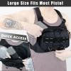 Outdoor Sports Chest Bag for Men with Phone Holder, Breathable Running Chest Pack Fits Most Pistols,EDC Travel Running Vest Pouch, Tactical Chest Bag for Hiking, Workout, Cycling and Walking Dog view 2
