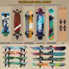 BiJun Skateboard Wall Mount, Snowboard Wall Mount Display, Horizontal Ski Wall Rack, Skateboard Rack Storage Holder Longboard Hanger view 4