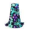 YQxwJL Purple And Teal Flowers Print Hooded Cloak,Unisex Cape,Witch Wizard Cape,Vampire Cape For Halloween Cosplay Costumes view 3